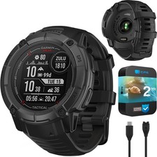 Garmin Instinct 2X Solar GPS Smartwatch Tactical Edition 2 Year Warranty Bundle