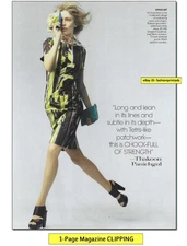 woman's LEGS ANKLES FEET 1-Page CLIPPING Raquel Zimmermann in Marni heels