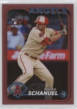 2024 Topps Series 1 Mother's Day Hot Pink 23/50 Nolan Schanuel #53 0za0
