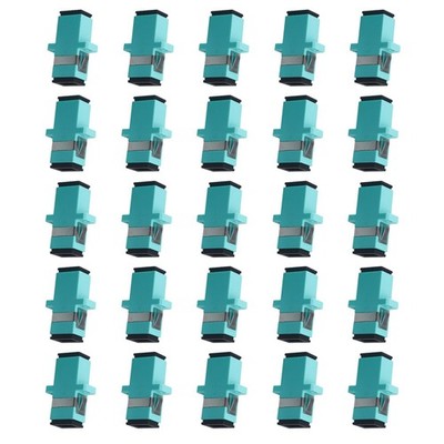 - 25 pcs SC Fiber Optical Coupler SC OM3 Multimode MM Fiber Optic Adapter SC ...