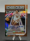 Madison Booker 2025 Panini NIL Texas Longhorns School Colors Auto /199