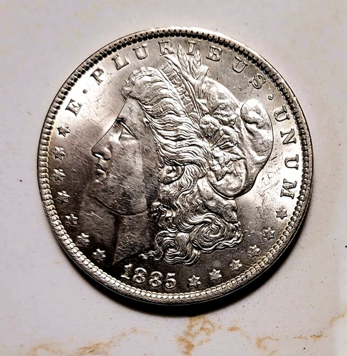 1885 P Morgan Silver Dollar High Grade BU / UNC