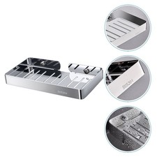 Silver Stainless Steel Soap Holder Wall Hanging Practical Soap Tray