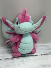 VINTAGE 2003 NEOPETS SCORCHIO Plushie Faerie 8  Blue  Pink stuffed Animal Toy