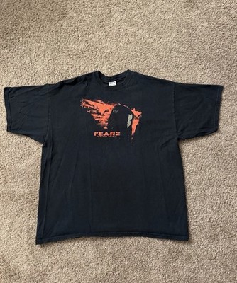 Vintage FEAR 2 Project Origin Video Game Promo Shirt Employee Mens 2XL Horror