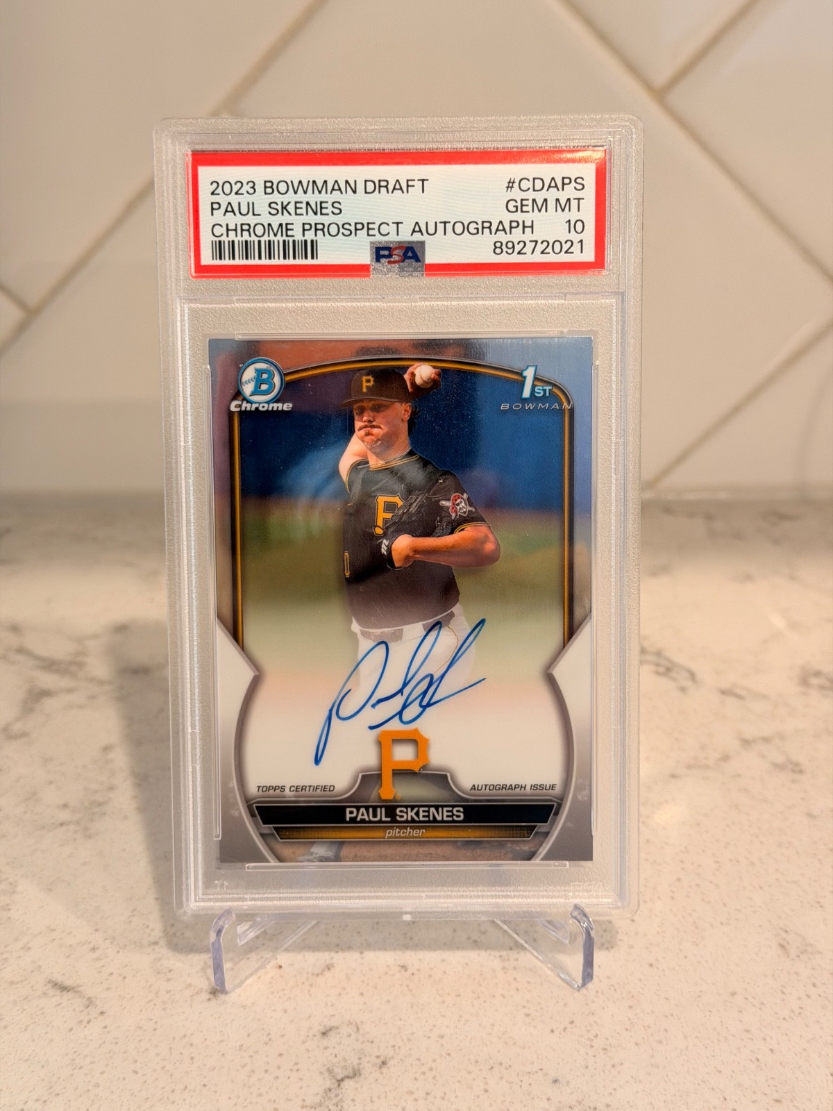 2023 Bowman Draft Chrome Paul Skenes Auto PSA 10