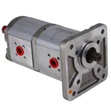 Tandem Hydraulic Gear Pump Fits Case Ih Replaces 47129338