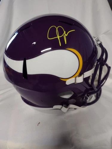 Justin Jefferson WR Autographed Vikings Full Size Replica Helmet W/Beckett COA🔥
