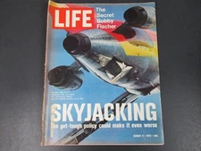 Life Magazine August 11, 1972 - Skyjacking - Chess Bobby Fischer - Nigeria