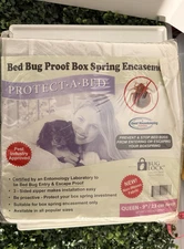 Protect-A-Bed Queen Box Spring Encasement Bed Bug Proof 9” Deep BugLock New
