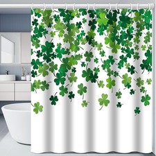 St Patricks Day Shower Curtain 72"x72" Happy Saint Patricks Day Irish Bath Cu...