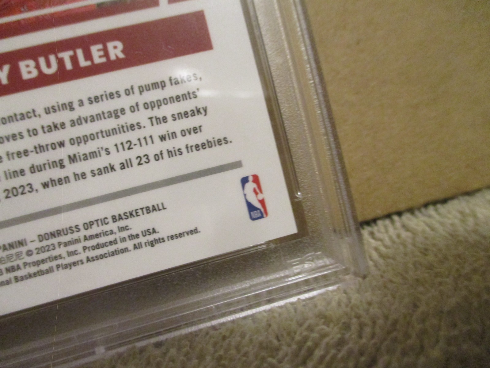 2022-23 OPTIC JIMMY BUTLER #24 ELITE DOMINATORS GOLD PRIZM 8/10 PSA 10 GEM MINT! view 18
