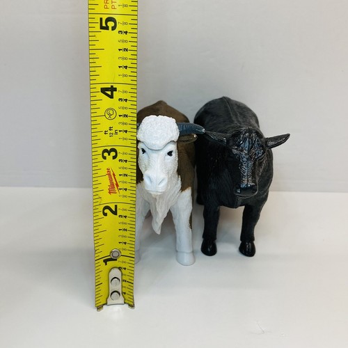 Hereford Rinder Kuh 3,5" realistische Figur Sammlerstück Farm Ranch Diorama Spielzeug - Bild 19 von 20