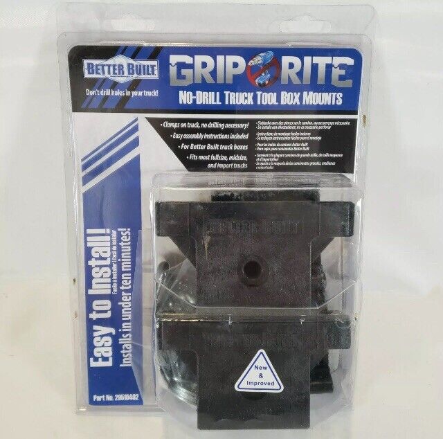 Better Built Grip Rite Truck Toolbox Tool Box Mounting Installation Kit No Drill