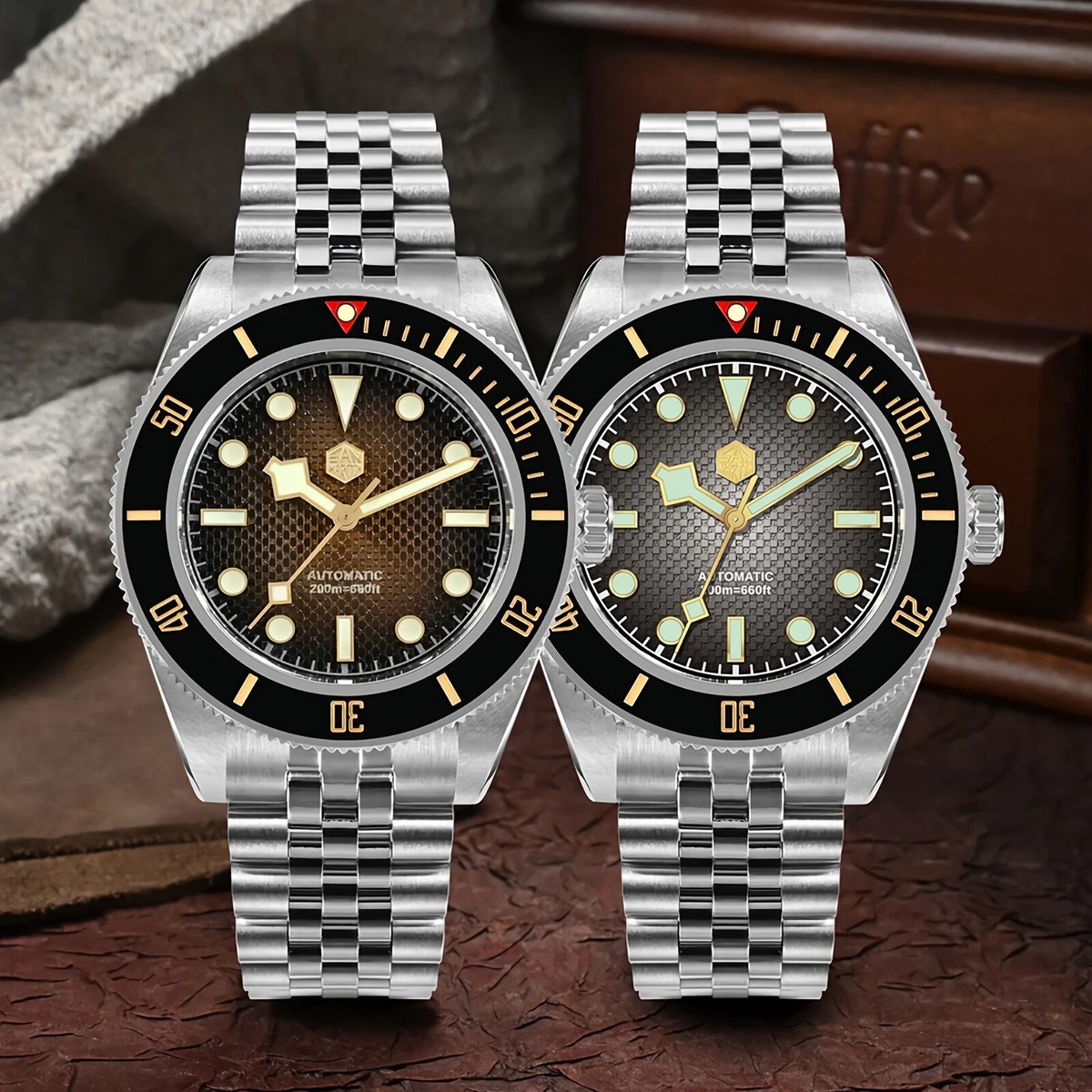 Gold San Martin Retro Datejust San Martin SN058-G Classic