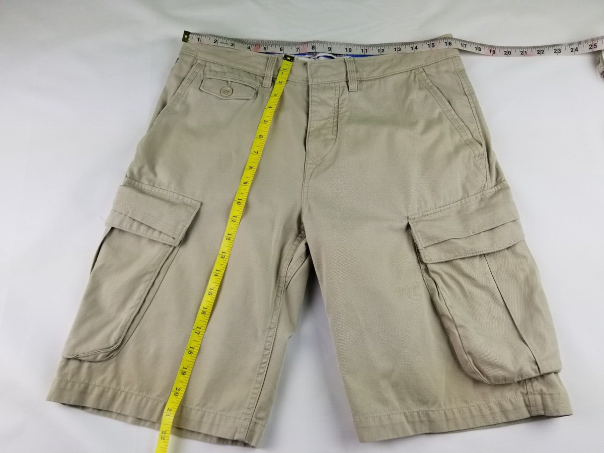 Adidas Originals Button Fly Cargo Shorts Size 32 Men`s Beige
