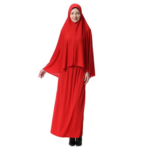 Women's Prayer Set Abaya Caftan Long Dress Arab New Hijab Skirt Islamic Clothing - 第 23/151 張圖片