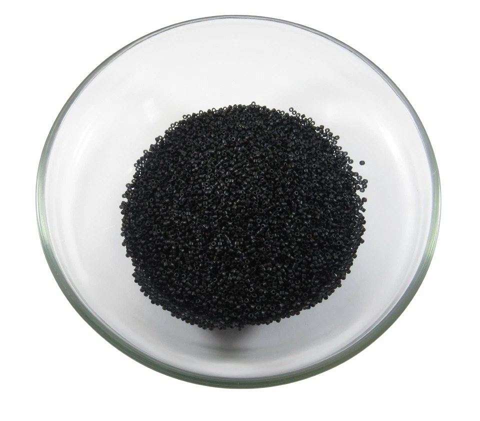 Bolsa a granel de cuentas de semillas delicadas negras mate Miyuki DB310 11/0 100 gramos Foto 2 de 3