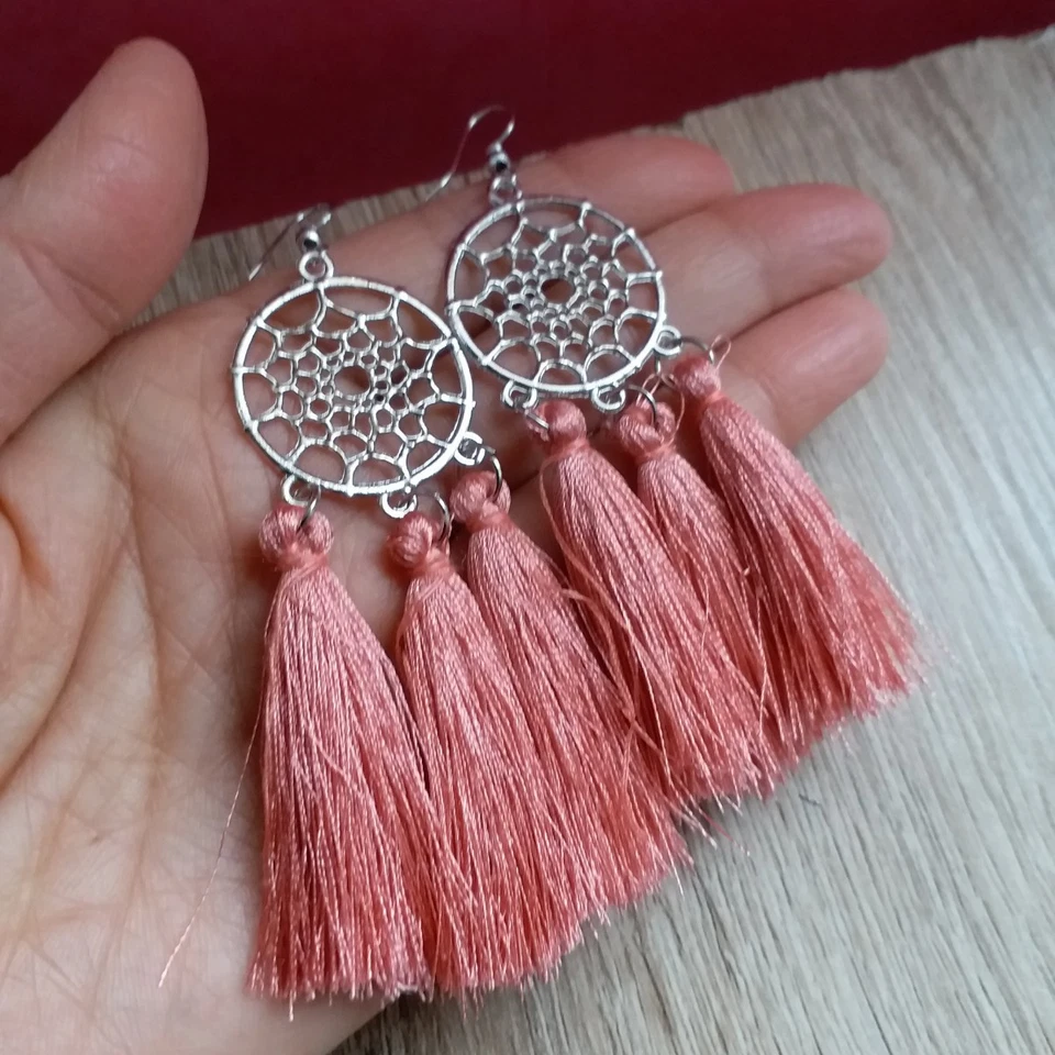 Dream new Catcher Tassel Earrings Dangle hook jewellery - Image 4 of 4