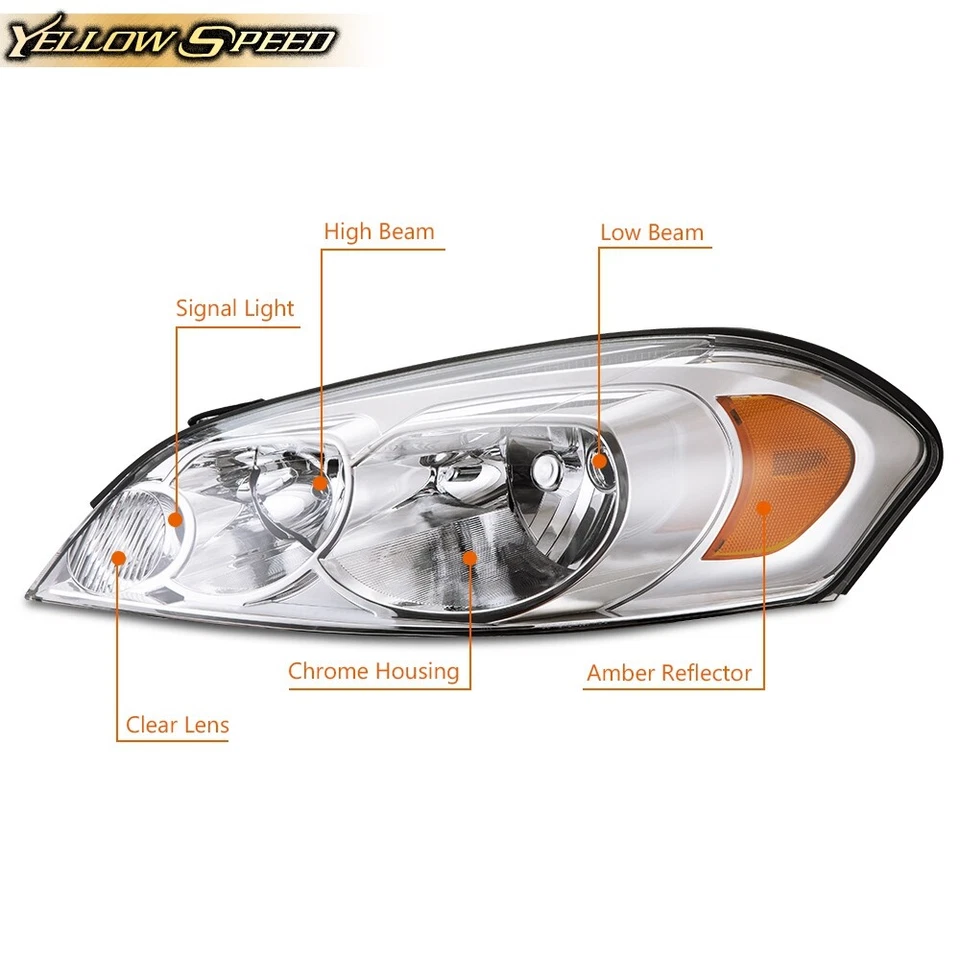 Faros laterales para conductor/pasajero Chevrolet Impala 2006-2016 Foto 2 de 4