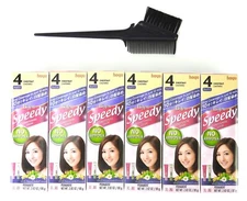 Bigen Speedy Condition Color #4 Chestnut Pack of 6 with Tint brush