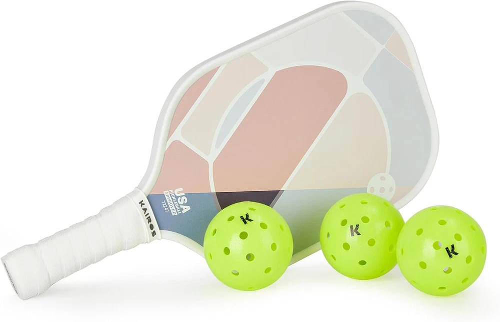 Pickleball Set with 2 Paddles and 4 Balls, USAPA Approved