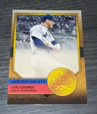 LOU GEHRIG NY NEW YORK YANKEES TOPPS GOLDEN GREATS INSERT BASEBALL CARD GG-4 GG4