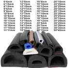 Epdm Rubber Seal Car D Type Seal Strip Hollow Edgeguard With Adhesive Backing