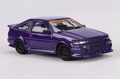 DCT 1/64 Scale AE86 RWB Purple Diecast Car Model Collection Toy