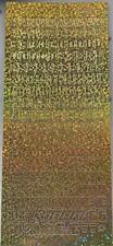 Peel Off Stickers - DIAMOND ALPHABET Holograph letters Christmas - 7 col options