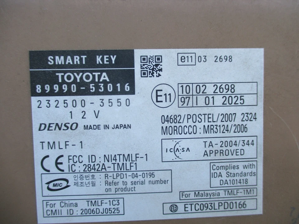 2008 2009 年 LEXUS IS350 IS250 IS F 智能密钥计算机控制原始设备制造商 — 第 2/4 张图片