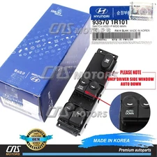 GENUINE Front Main Power Window Switch LEFT for 12-17 Hyundai Accent 935701R101