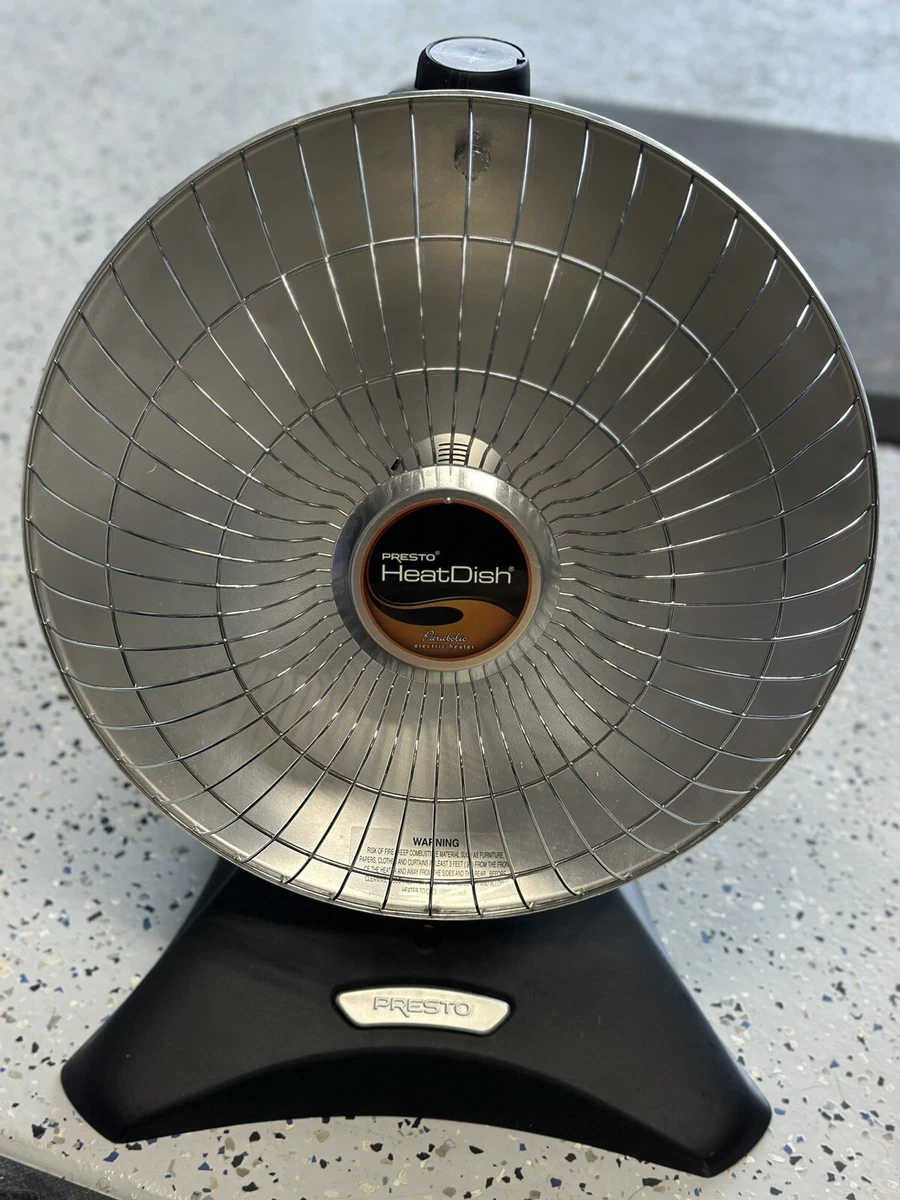 Presto Heat Dish Plus Tilt Parabolic Electric Heater RADIATION | eBay