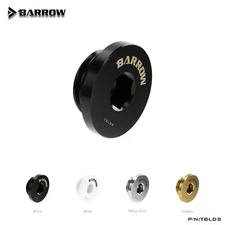 BARROW G1/4" Ultra Thin Inner Hexagon Water Stop Plug Fitting for 6MM Hex Wrench