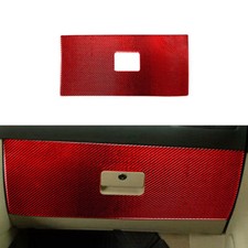 Cubierta de caja de almacenamiento panel embellecedor fibra de carbono para VW Golf4 GTI Jetta MK4 1999-04 rojo