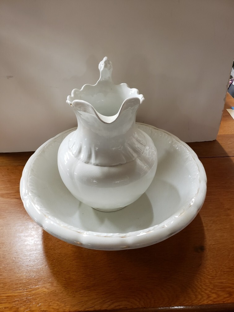 Late 20th Century Admiral V.P. Company Ironstone Pitcher