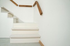 Treppenstufe Renovierungsstufe Fensterbank Esche 20 mm gebürstet gekalkt weiß