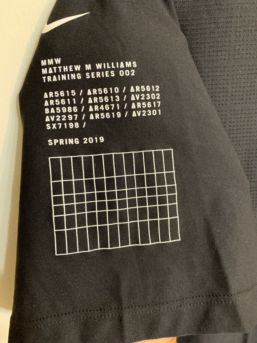 NIKE X MATTHEW WILLIAMS BERYLLIUM TEE [BQ8039 010] MMW DRI-FIT T