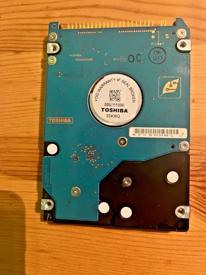Toshiba MK4026GAX 40GB Internal 5400 RPM 2.5" laptop IDE HDD - Image 2 of 2