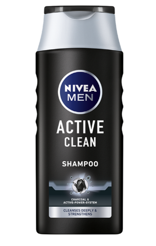 Nivea Hair Shampoo Men Active Clean Soft Charcoal Cleanses Strenghtens 250 ml - Picture 2 of 3