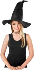 Witch Hat New Adult Velvet Crooked Halloween Costume