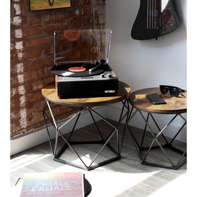 Brown-Victrola Eastwood Signature Bluetooth Record Player. |1978
