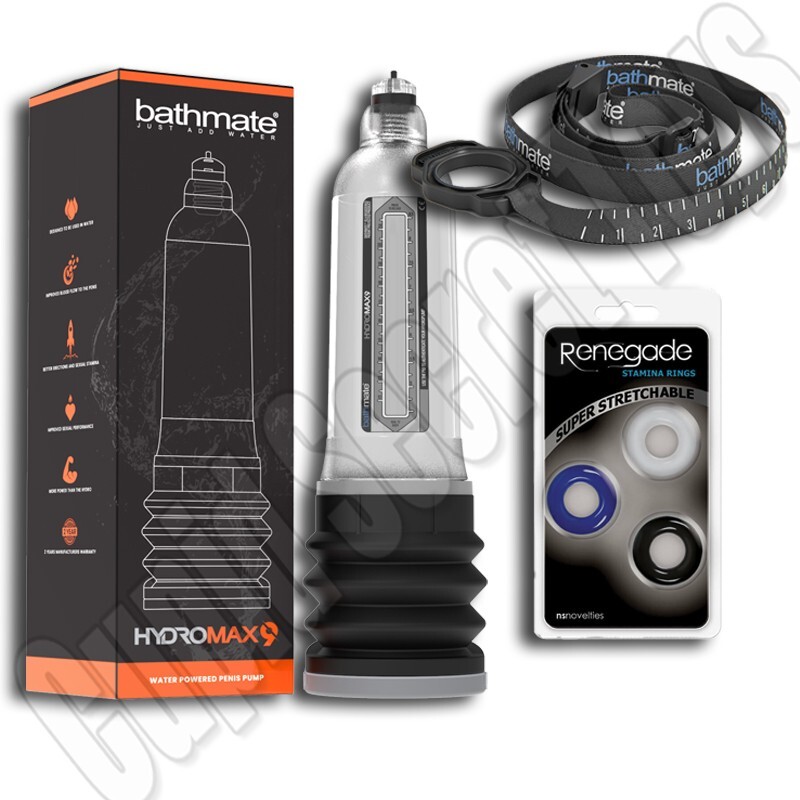 BATHMATE HYDROMAX 9 CLEAR HYDROPUMP WATER PENIS ENLARGER