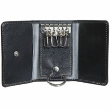 Timberland Key Case 6 Hooks Plus a Removable Valet Key Ring Genuine Leather New