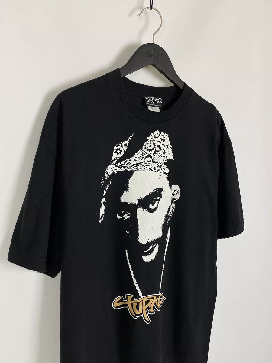 00's Vintage Tupac Big Print T-Shirt 2pac | eBay