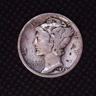 1929-S Mercury Dime Silver (10)C San Francisco Mint #MD39