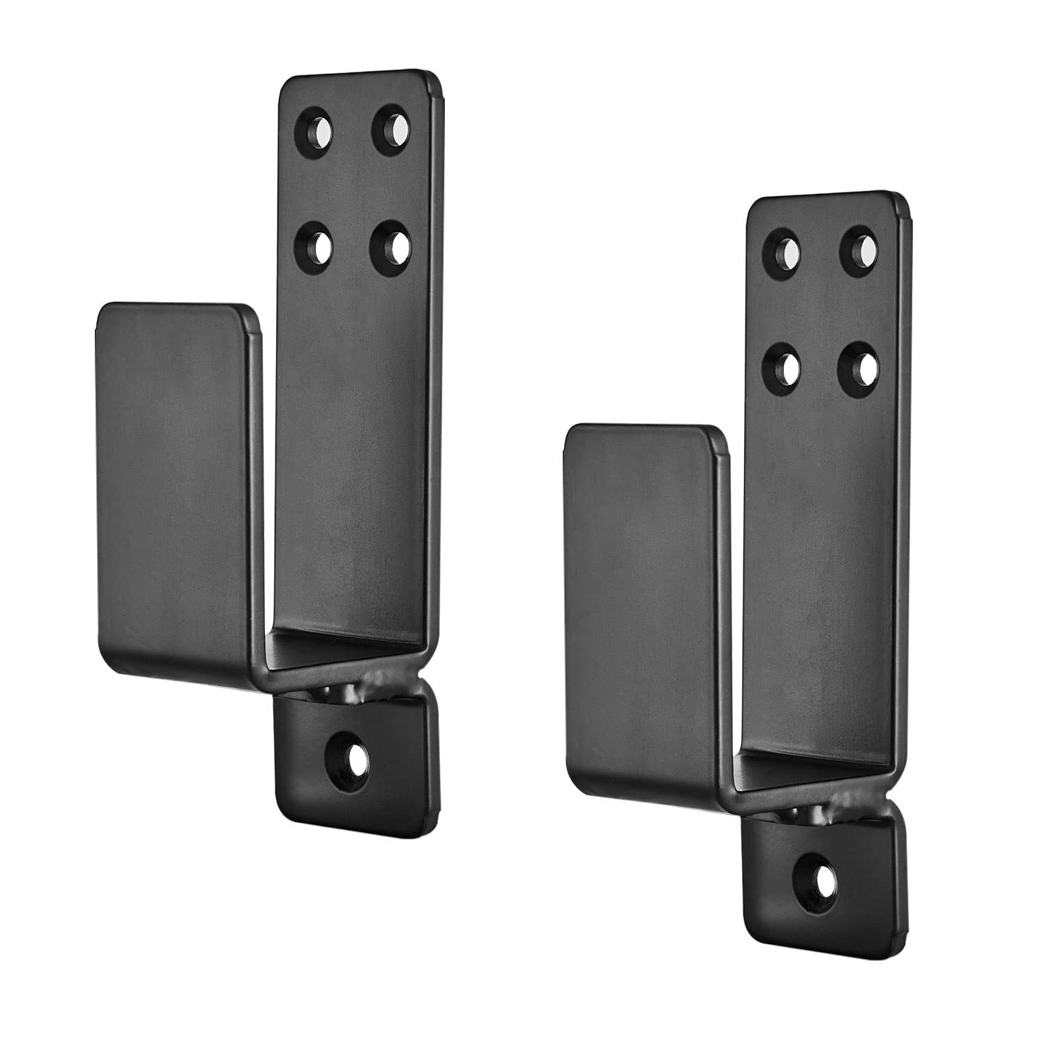 Door Barricade Brackets,2 Pack Drop Open Bar Holder for Home Security, 2x4 Ba...