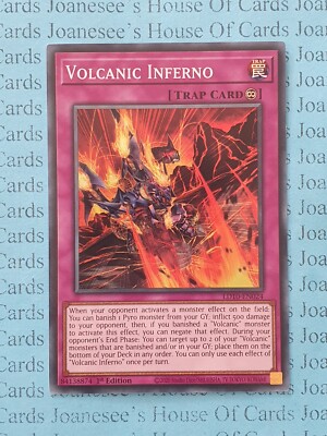 LD10-DE024 Vulkanisches Inferno Super Rare Yu-Gi-Oh Karte 1. Auflage Neu