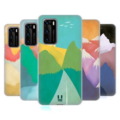 HEAD CASE DESIGNS COLOURFUL MOUNTAINS SOFT GEL CASE FOR HUAWEI PHONES 4