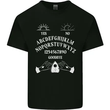 Ouija Board Voodoo Dark Black Magic Mens Cotton T-Shirt Tee Top